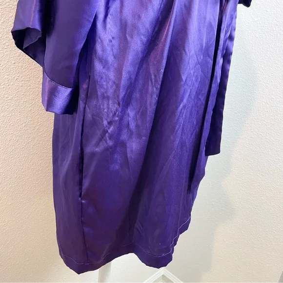 Victoria’s Secret Kimono Robe Purple Satin Women’s Small / Medium - Picture 7 of 8